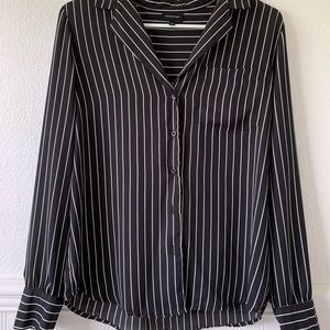 Black and White Stripped Button Down